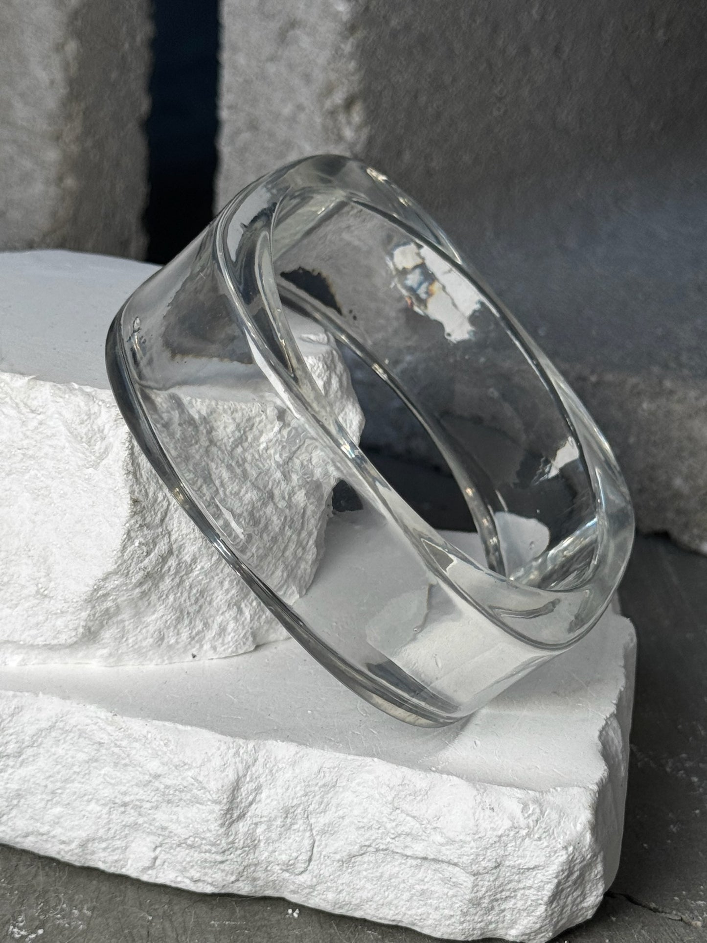 All For You Clear Bangle 8"