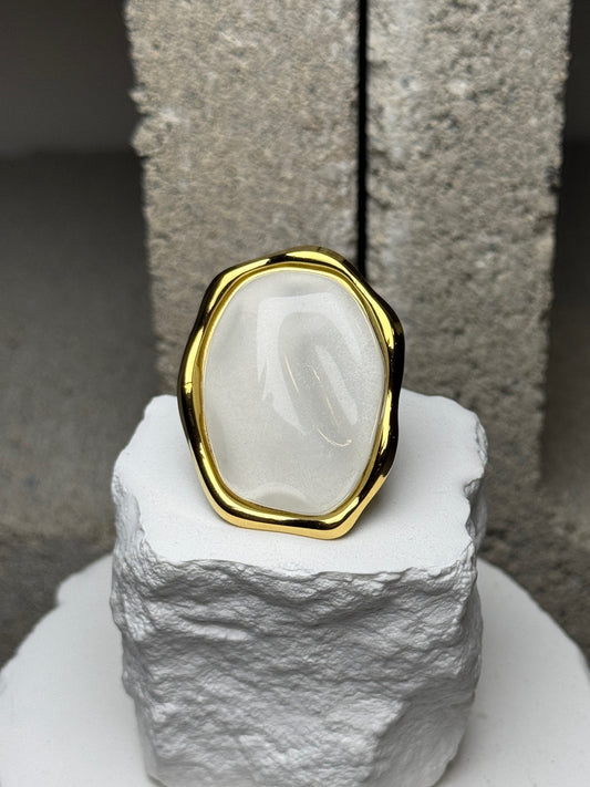 The Celine Stone Adjustable Ring
