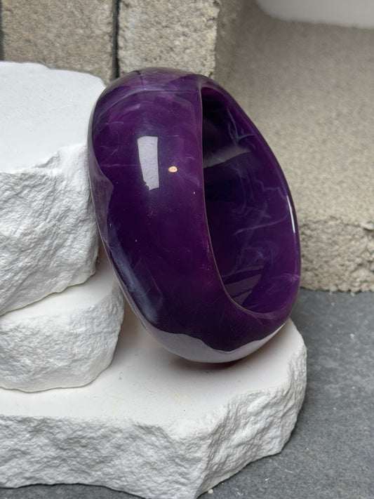 Sunset Sorbet Marble Bangle Set 8"
