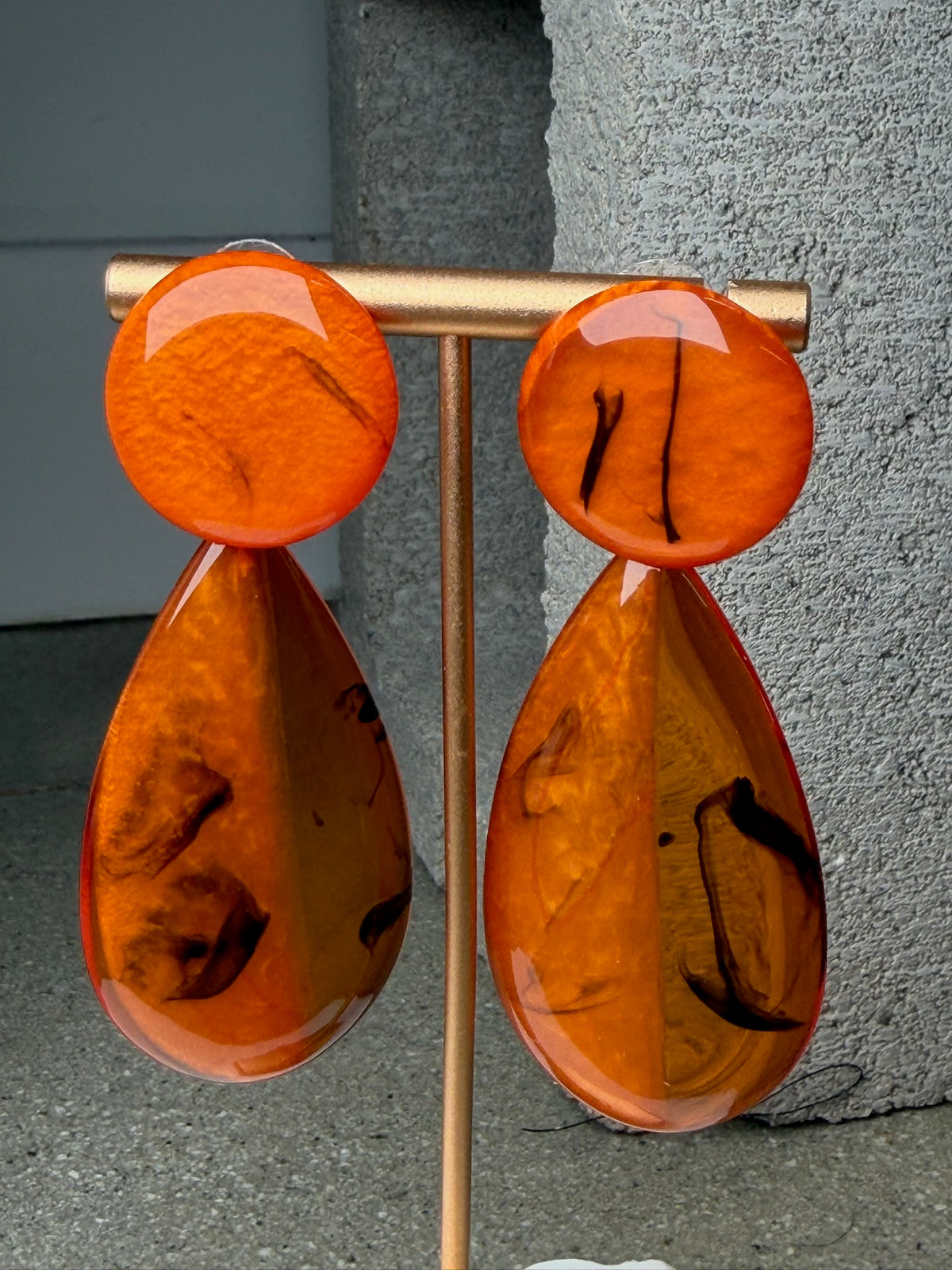 The Saffron Drop Earrings