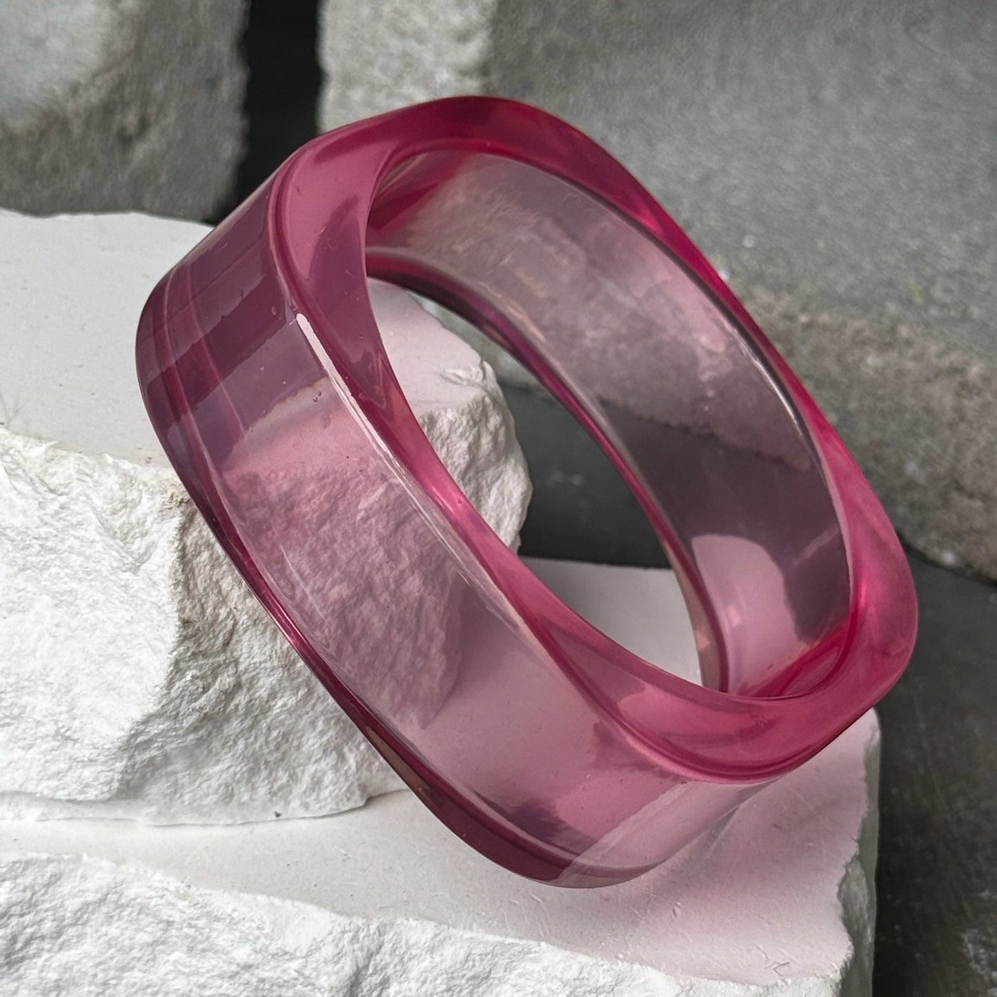 All For You Clear Bangle 8"