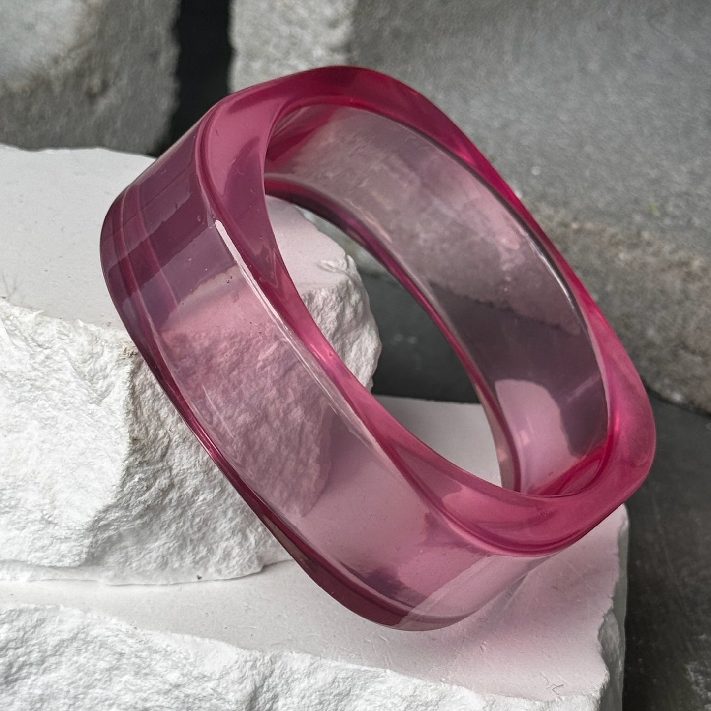 All For You Clear Bangle 8"