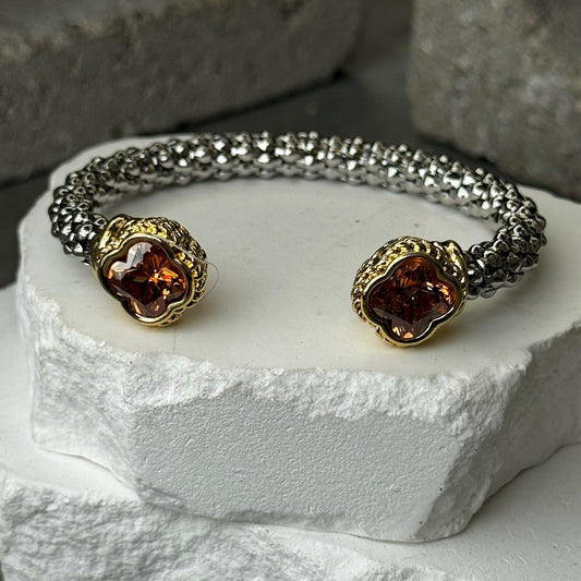 Flower Child Expandable Cuff Bracelets Up To 9"