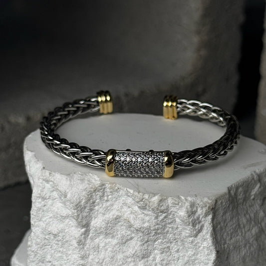 Soft Edge Mix Metal Bracelet