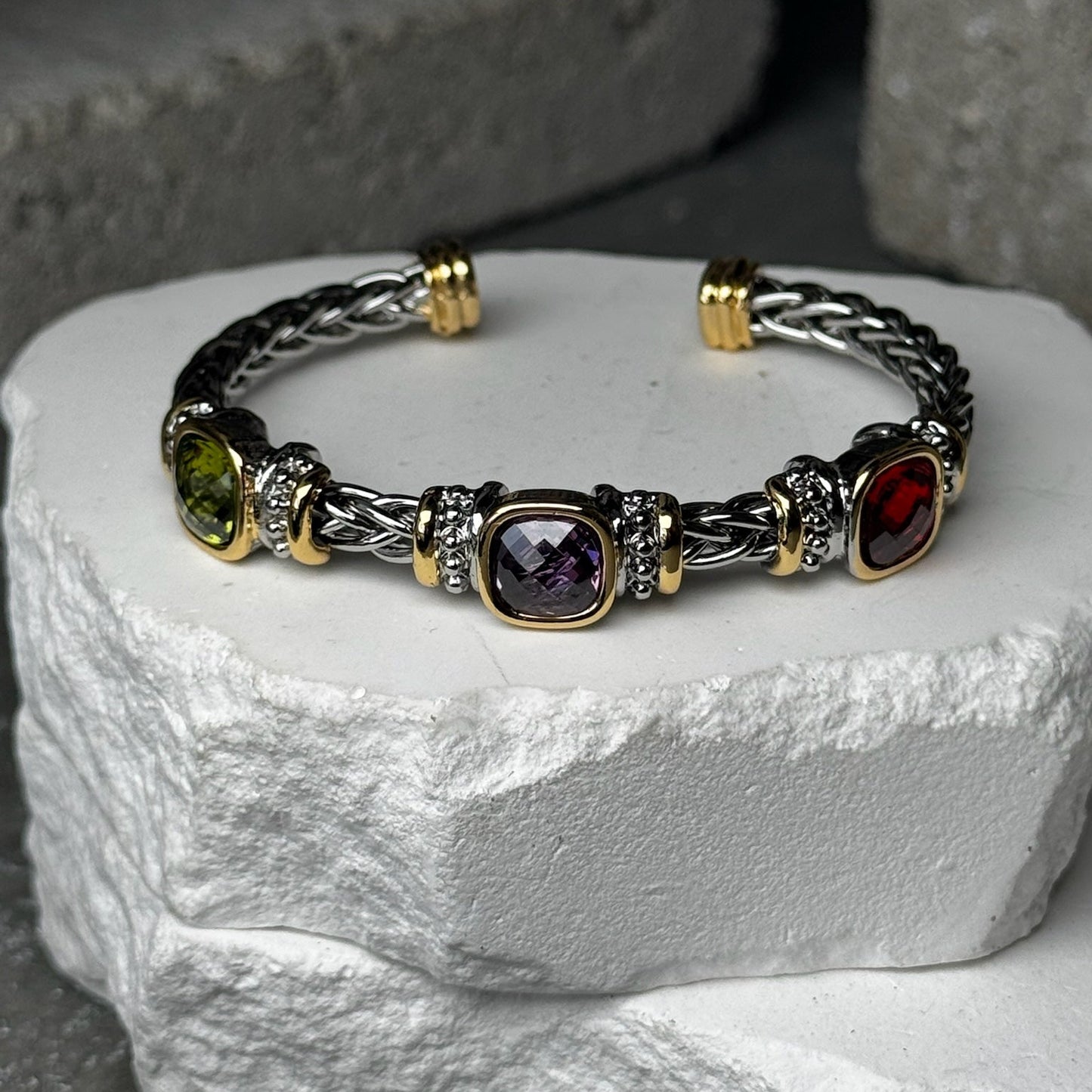 Confetti Crush Mix Metal Bracelet Expandable Up To 9"