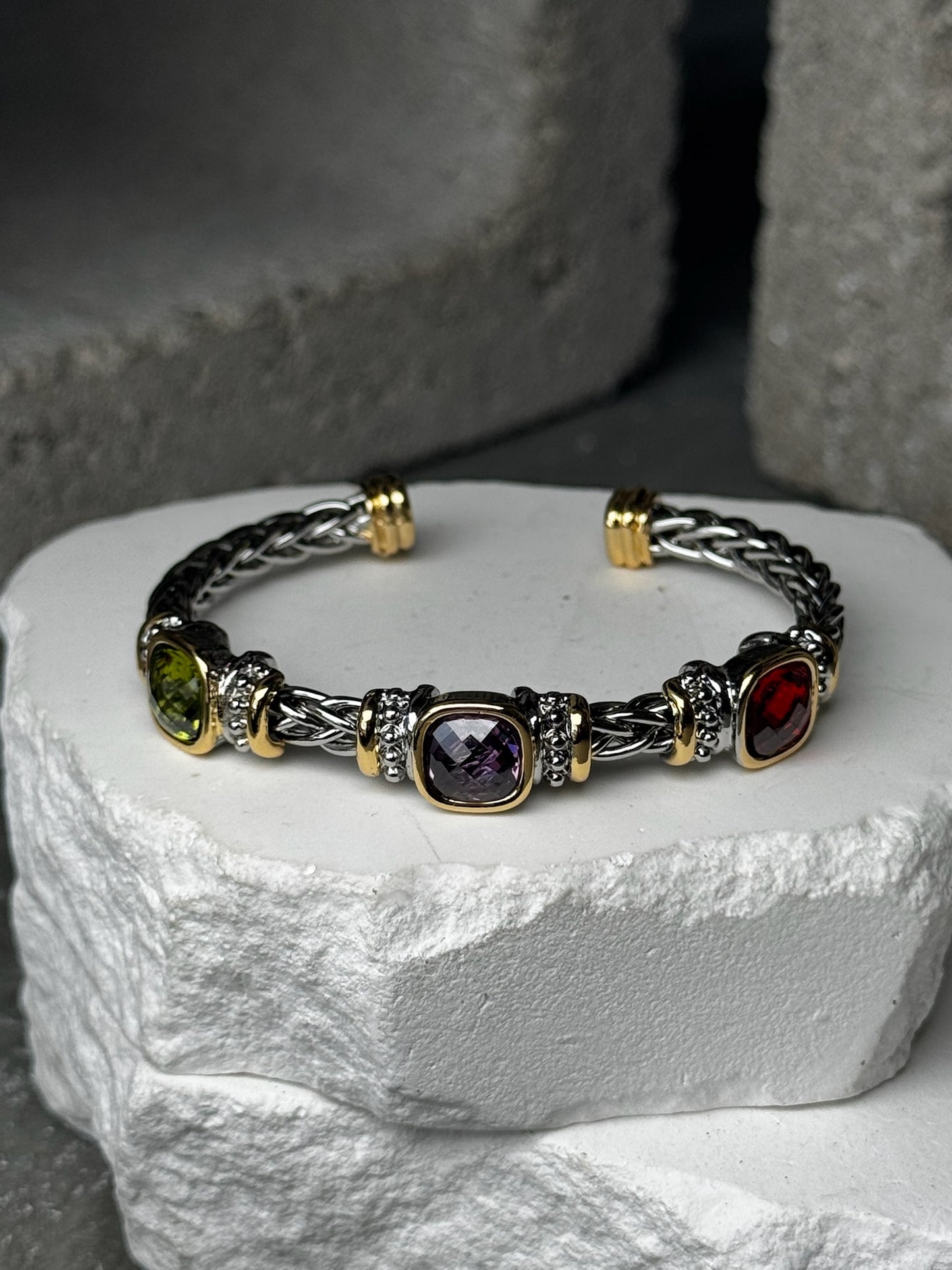 Confetti Crush Mix Metal Bracelet Expandable Up To 9"