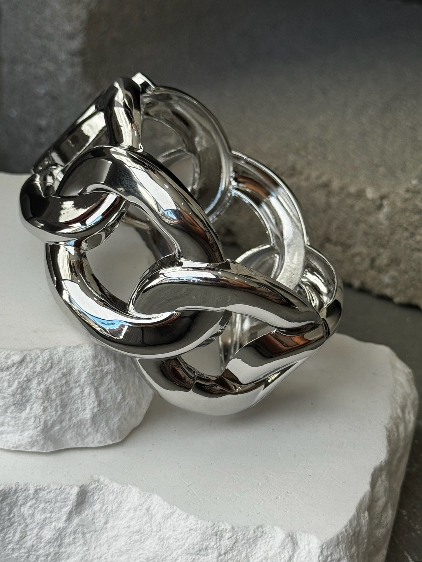 Power Move Link Cuff Bracelet 8"