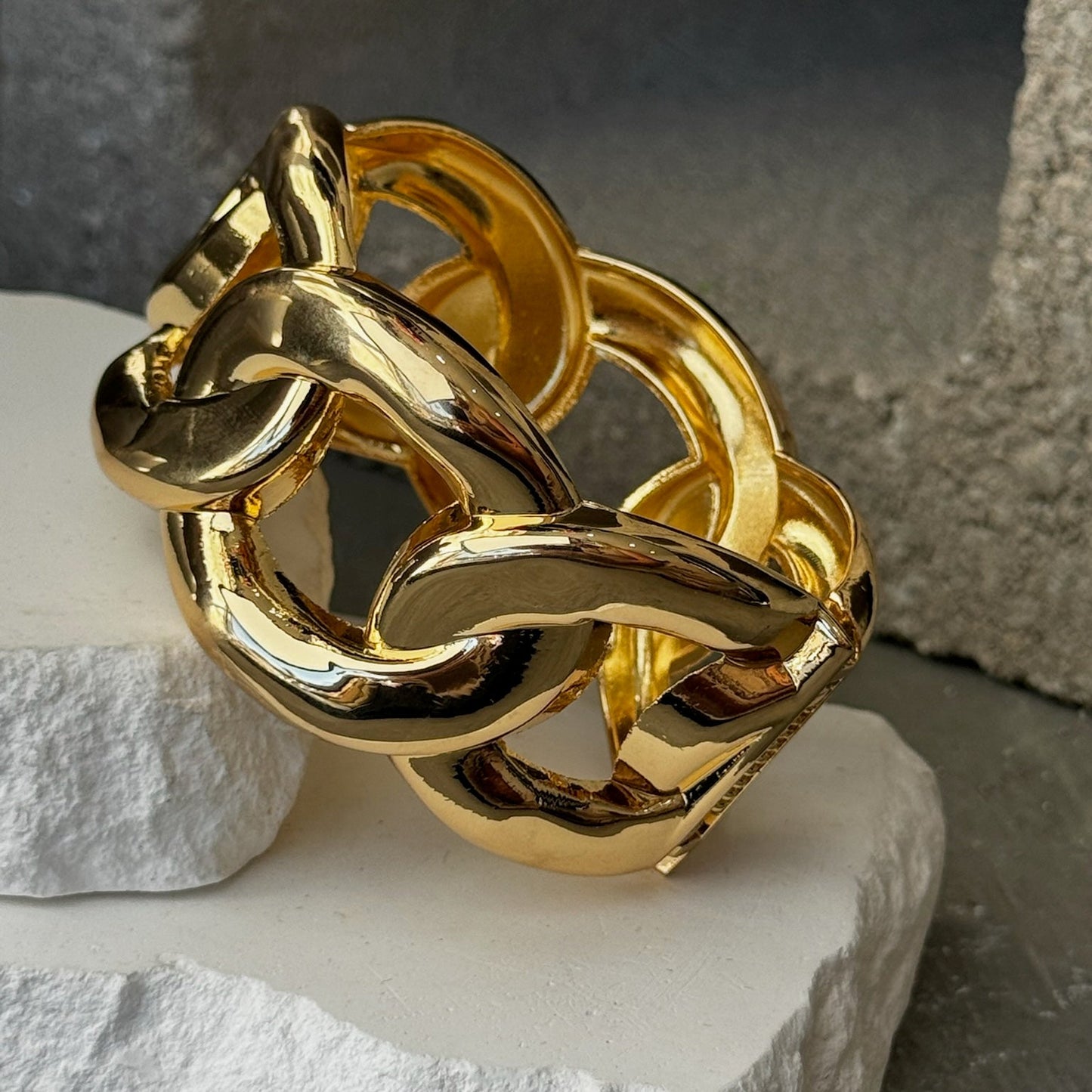 Power Move Link Cuff Bracelet 8"