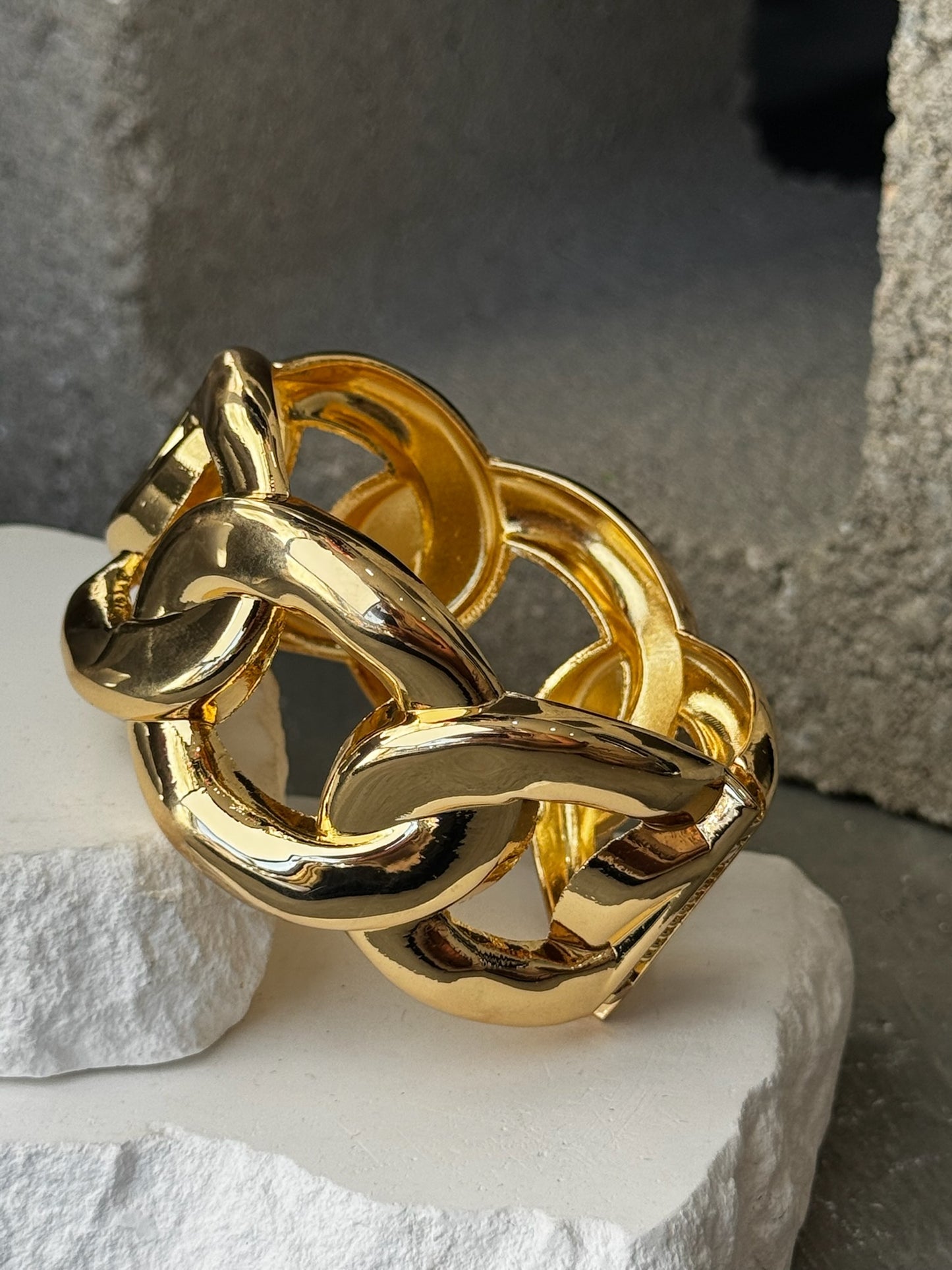 Power Move Link Cuff Bracelet 8"