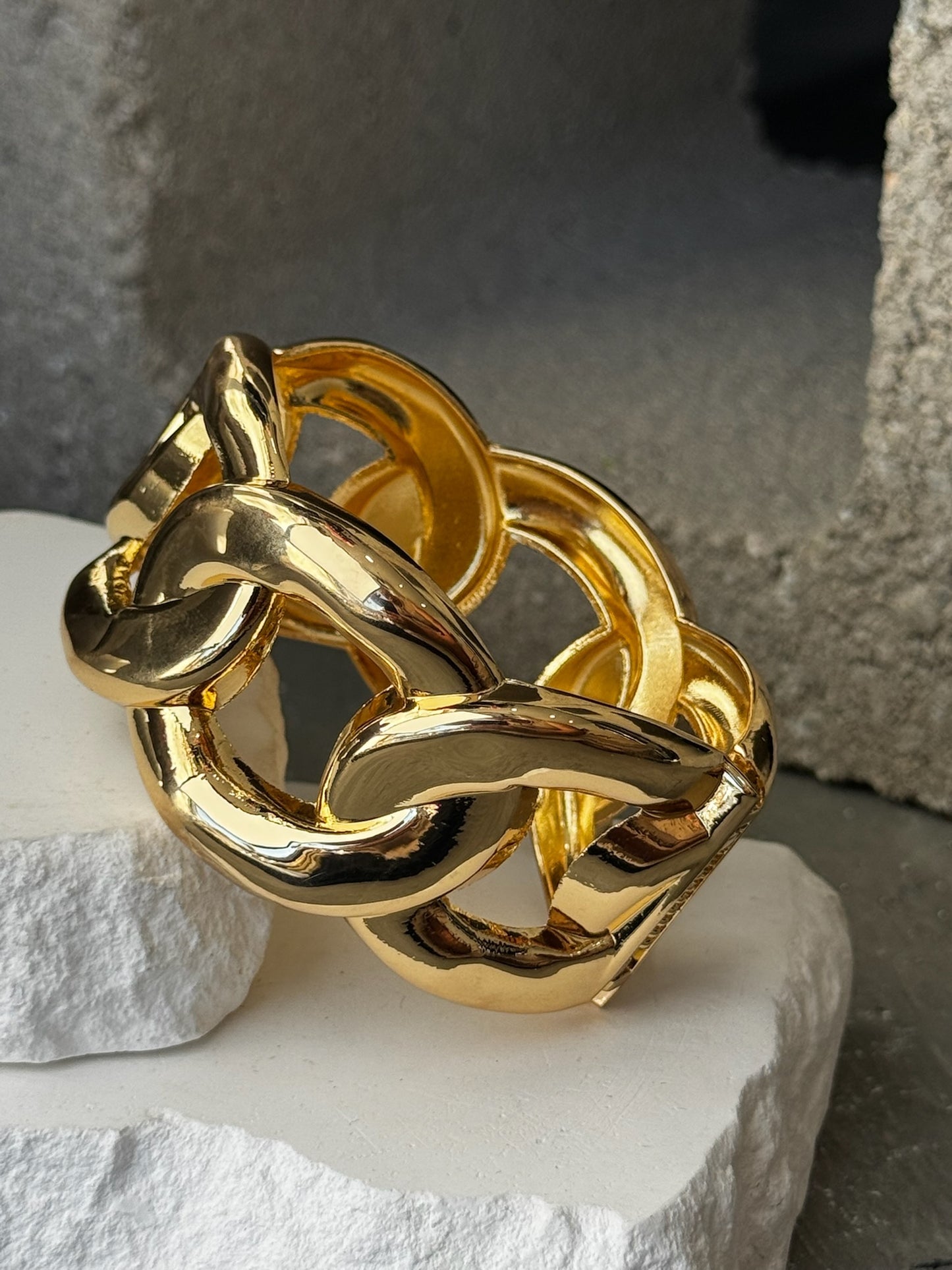 Power Move Link Cuff Bracelet 8"