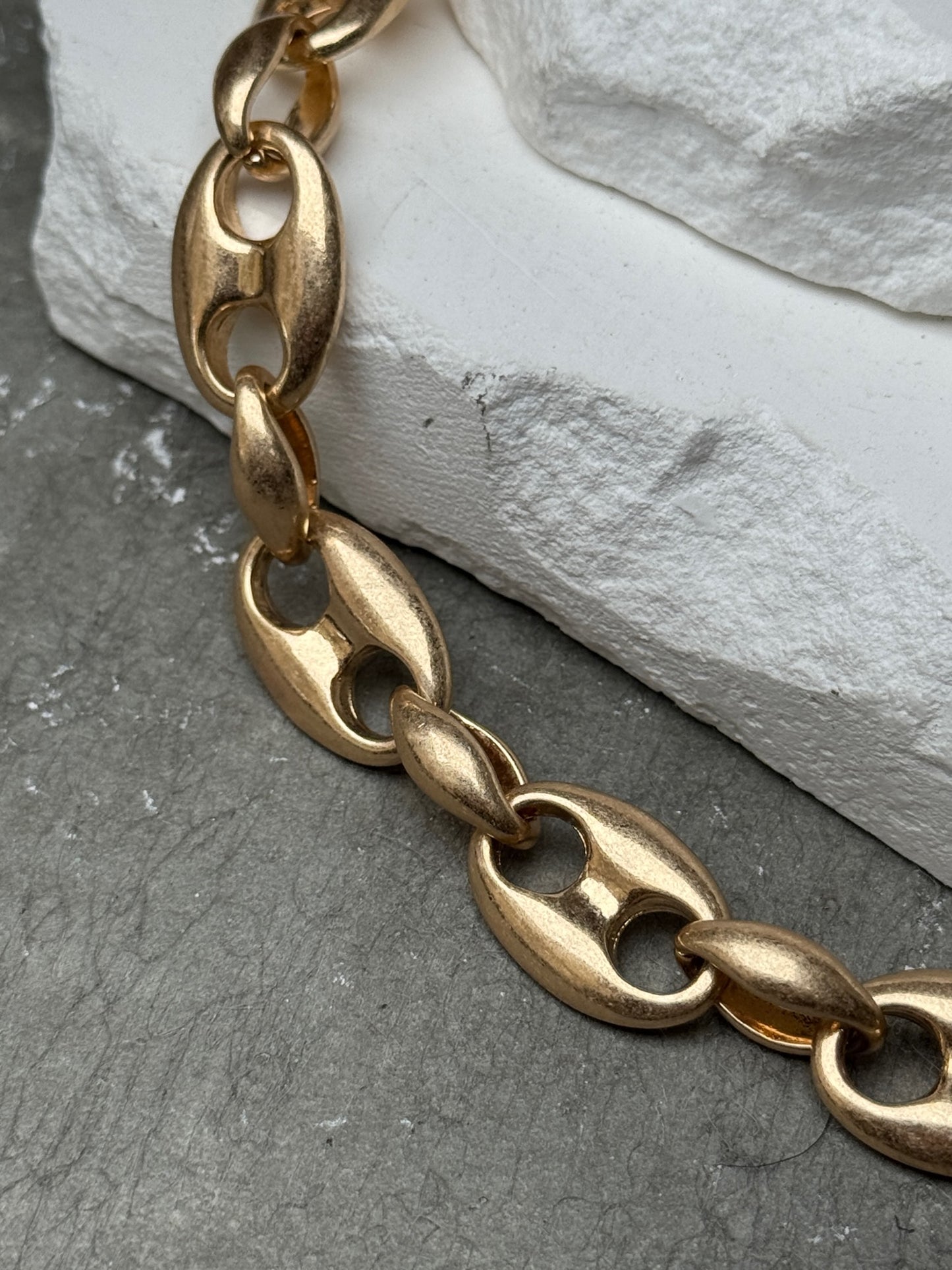 Brushed Bottle Cap Necklace 15" w/ Extender