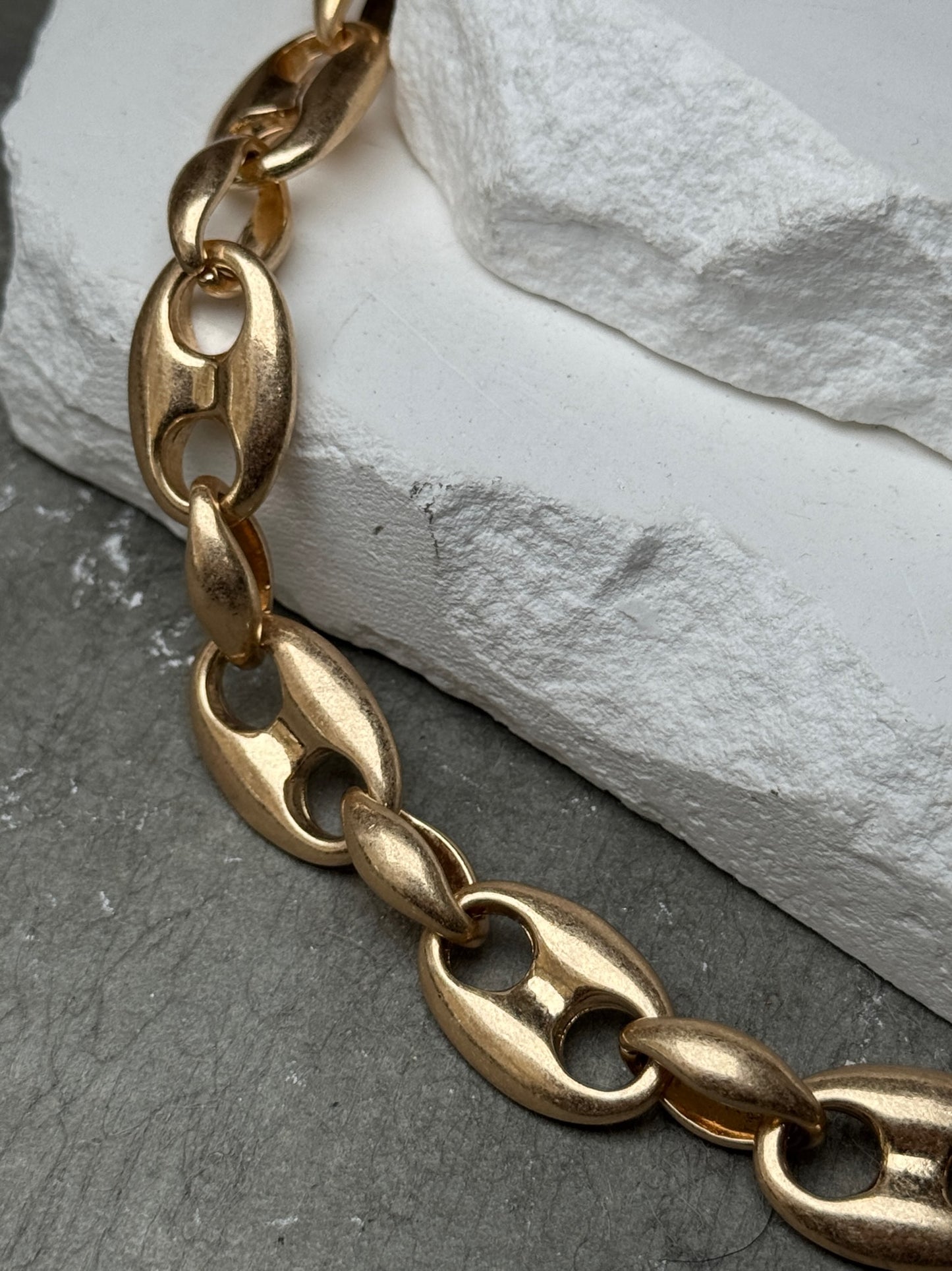 Brushed Bottle Cap Necklace 15" w/ Extender