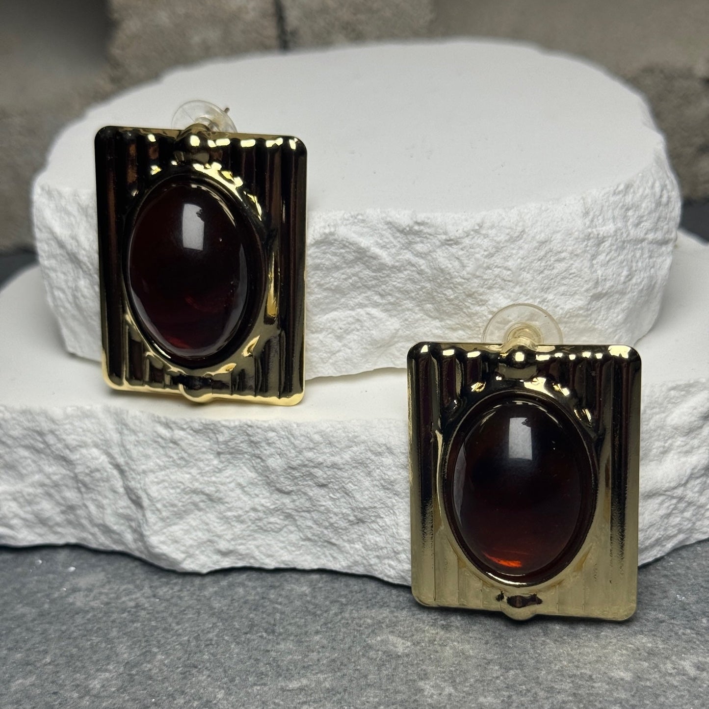 Up Late Gem Stud Earrings