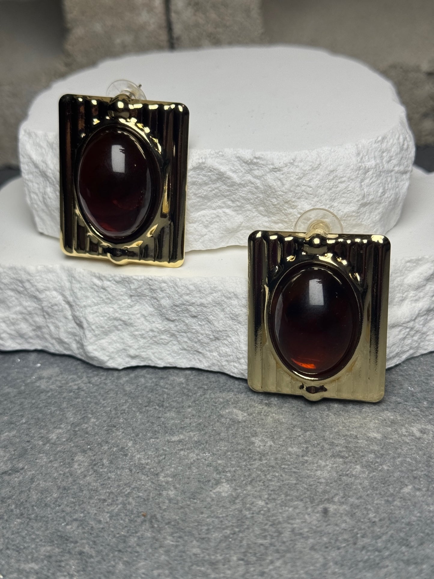 Up Late Gem Stud Earrings