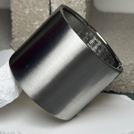 Solid Brushed Wrist Cuff Bracelet 8"
