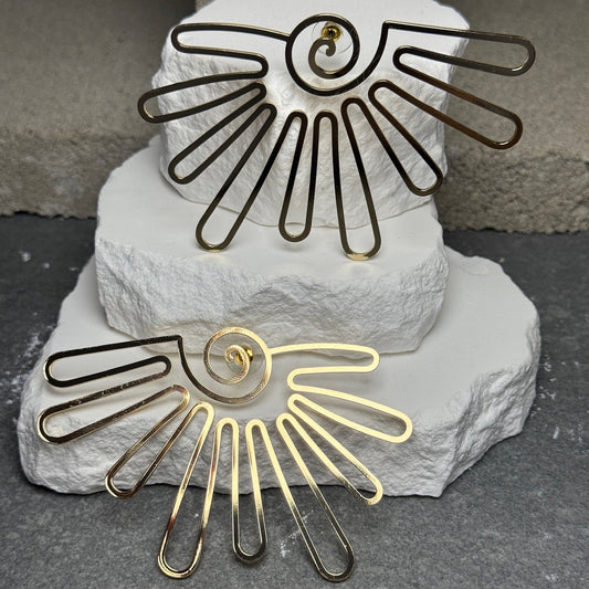 Sunkissed Spiral Stud Earrings
