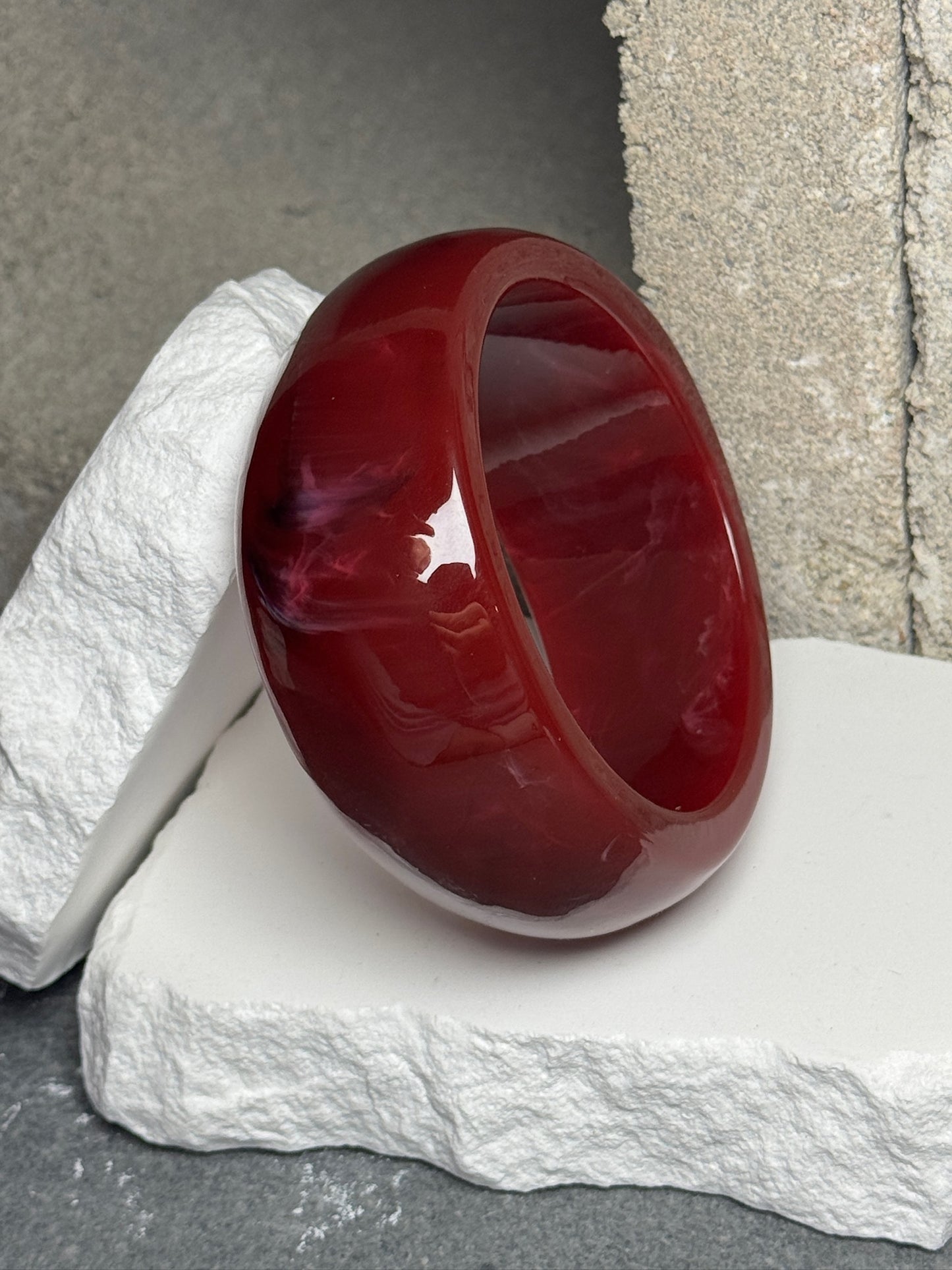 Sunset Sorbet Marble Bangle Set 8"
