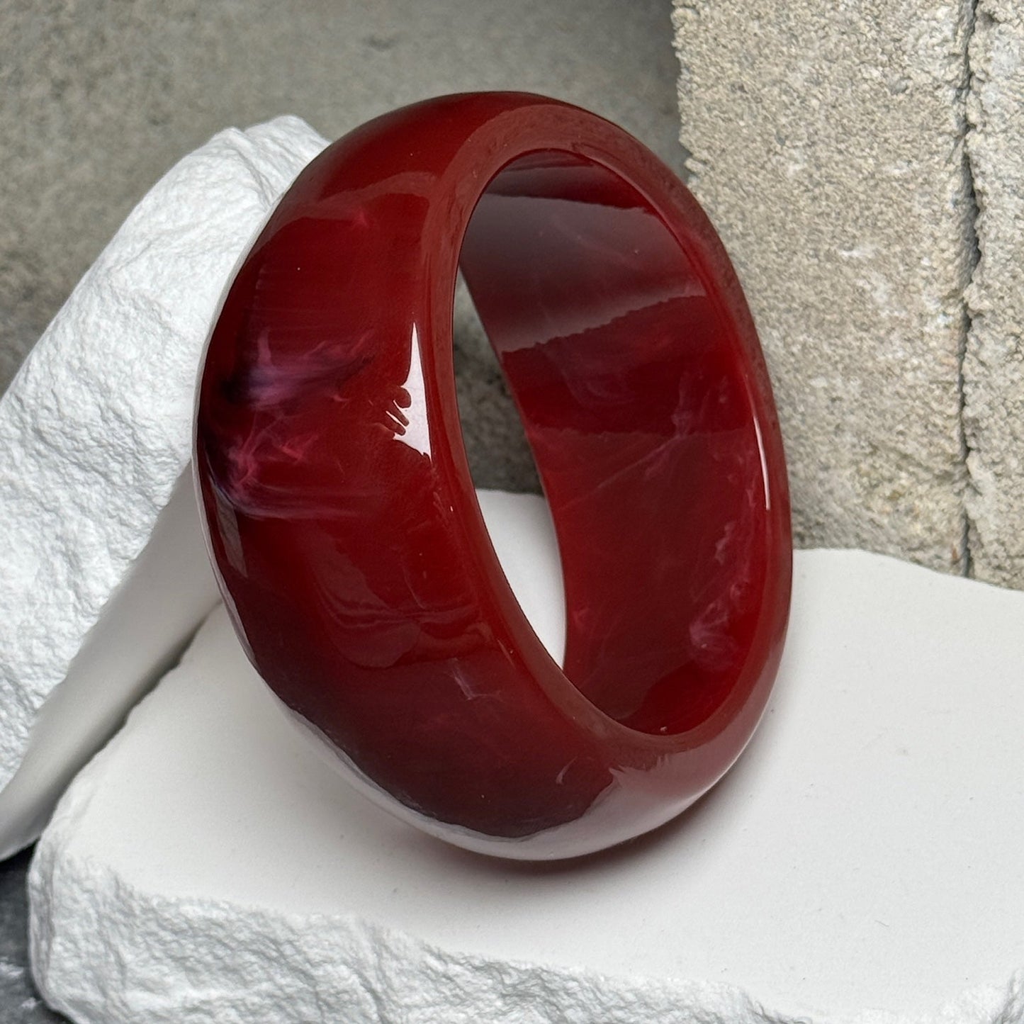 Sunset Sorbet Marble Bangle Set 8"
