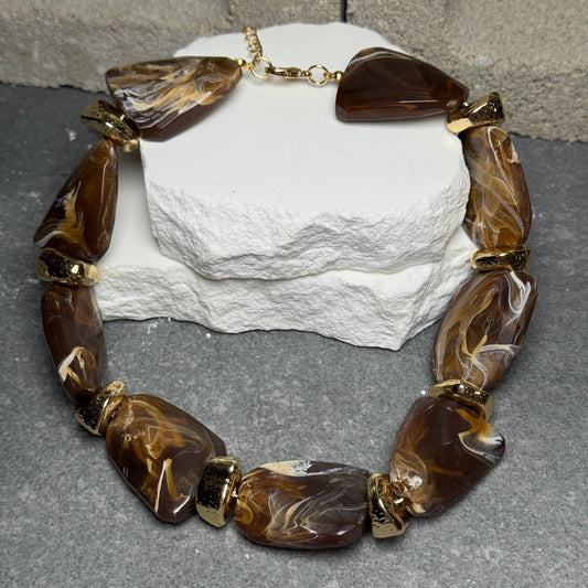 Treasure Me Stone Necklace 16" w/ Extender
