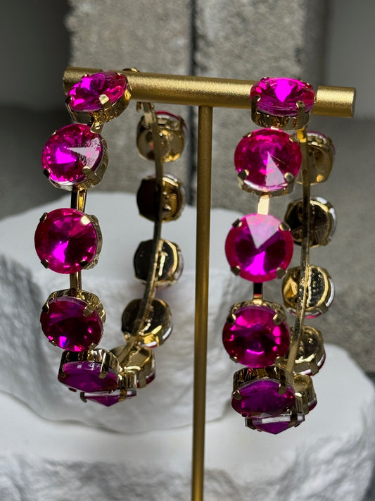 Bad & Bejeweled Hoop Earrings