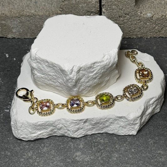 Color Me Cute Gem Bracelet 7"