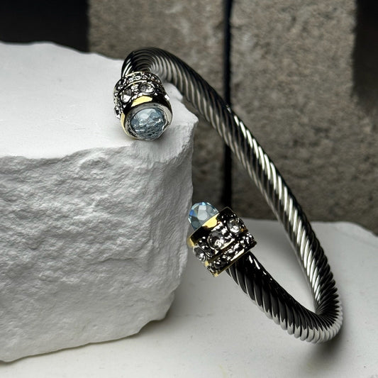 Keep It Cute Mixed Metal Bracelet Up To 9"