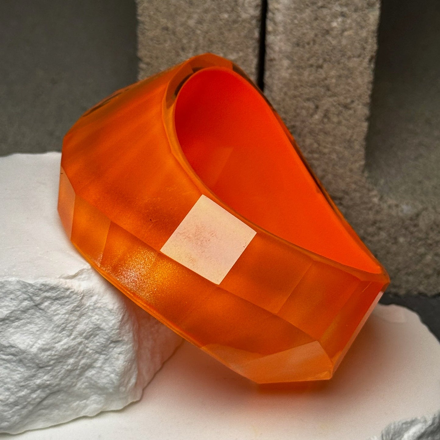 Clear It Up Chunky Bangle 7.5