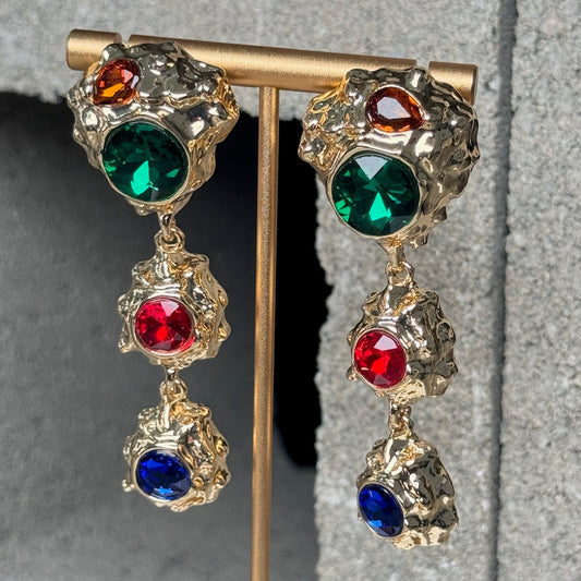 THE Queen 3 Layer Earrings