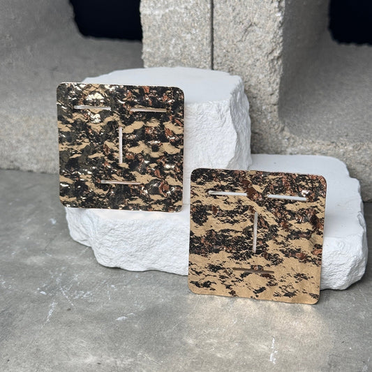 So Edgy Oversized Square Earrings