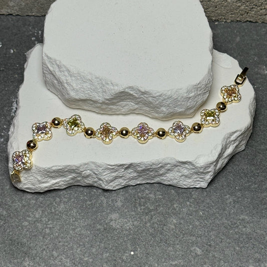 Petals With Attitude Flower Bracelet 6"