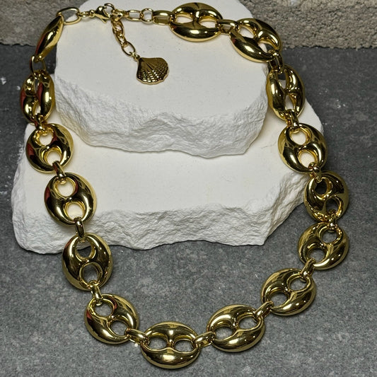 No Cap Chunky Necklace 17" w/ Extender