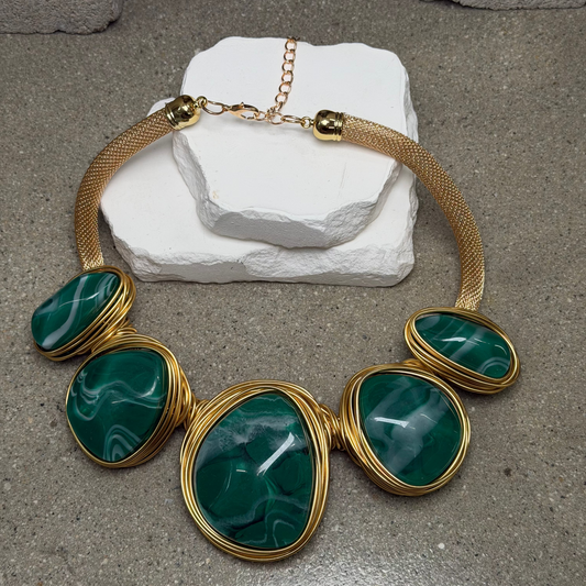 Form & Stone Necklace 23"