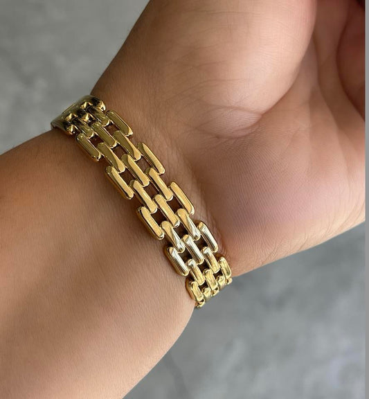 Caged Gold Bracelet
