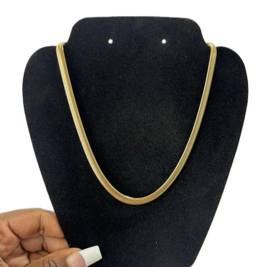 Chain Reaction Gold Rope Stainless Steel Necklace