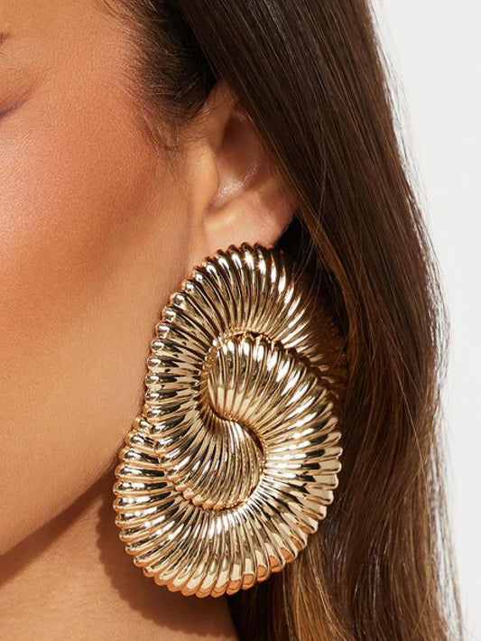 Go Together Spiral Ribbed Earring