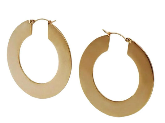 THE Minimalist Hoop Earrings - Simple Gold Circle Design Jewelry Accessory
