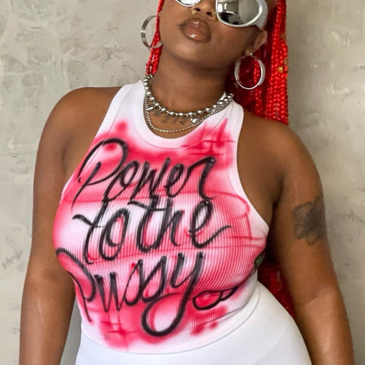 Custom Airbrush Tank Top Leave Note for Design