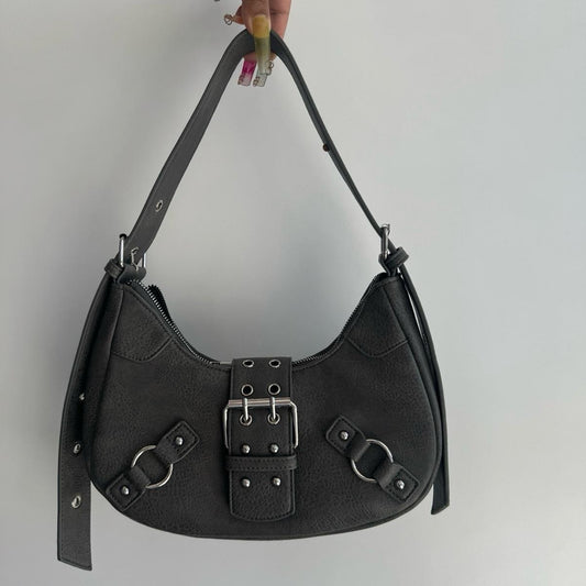 Y2K Saddle Bag with Adjustable Chrome Hardware