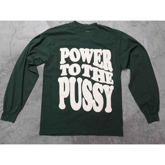 HUNTER POWER TO THE P LONG SLEEVE T-SHIRT 100% Shrink-Free Cotton