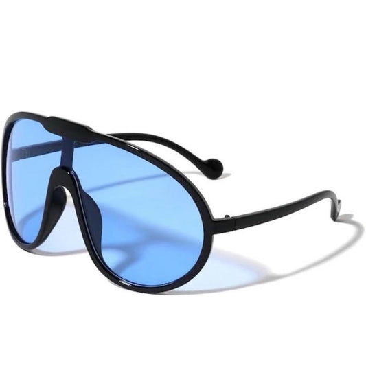 Wrap Around One Piece Lens Aviator Sunglasses Sport Classic Casual Outdoor Retro