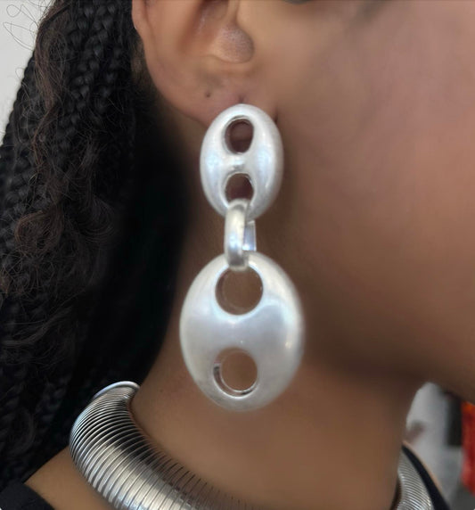 Bottle Cap Earrings - Simple Design with Round Cap and No Additional Features or Text