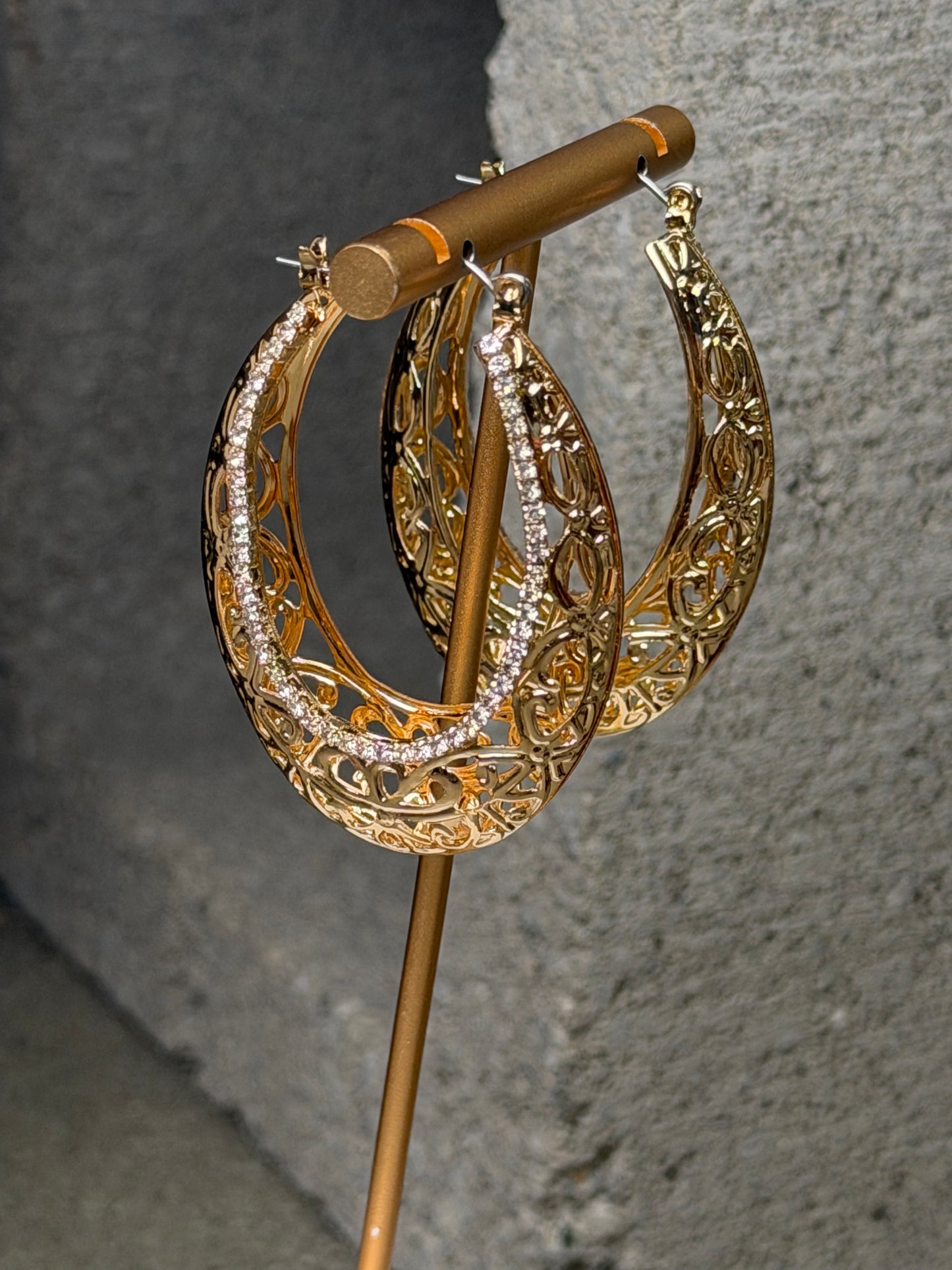 The Vintage Lace Hoops