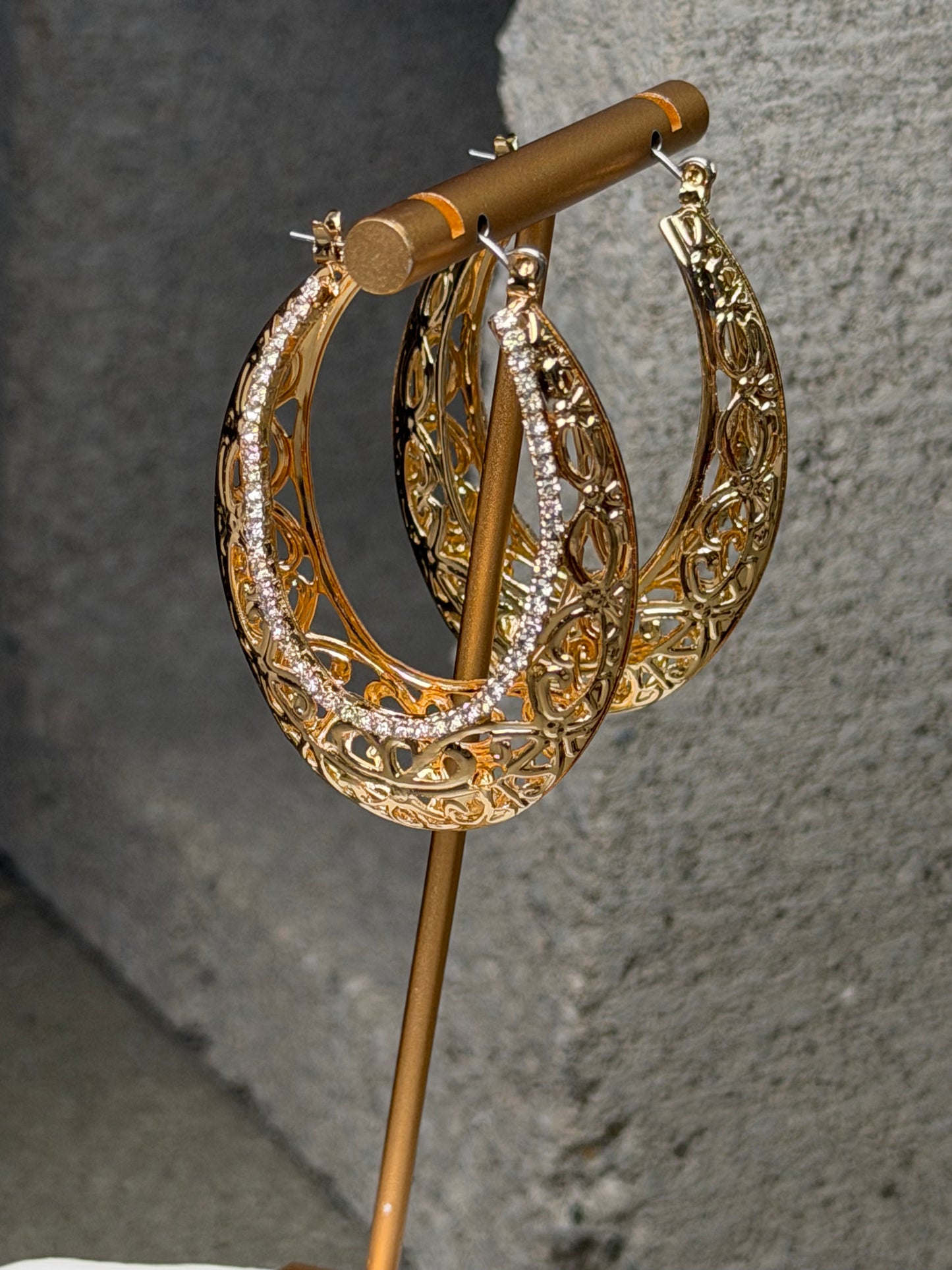 The Vintage Lace Hoops