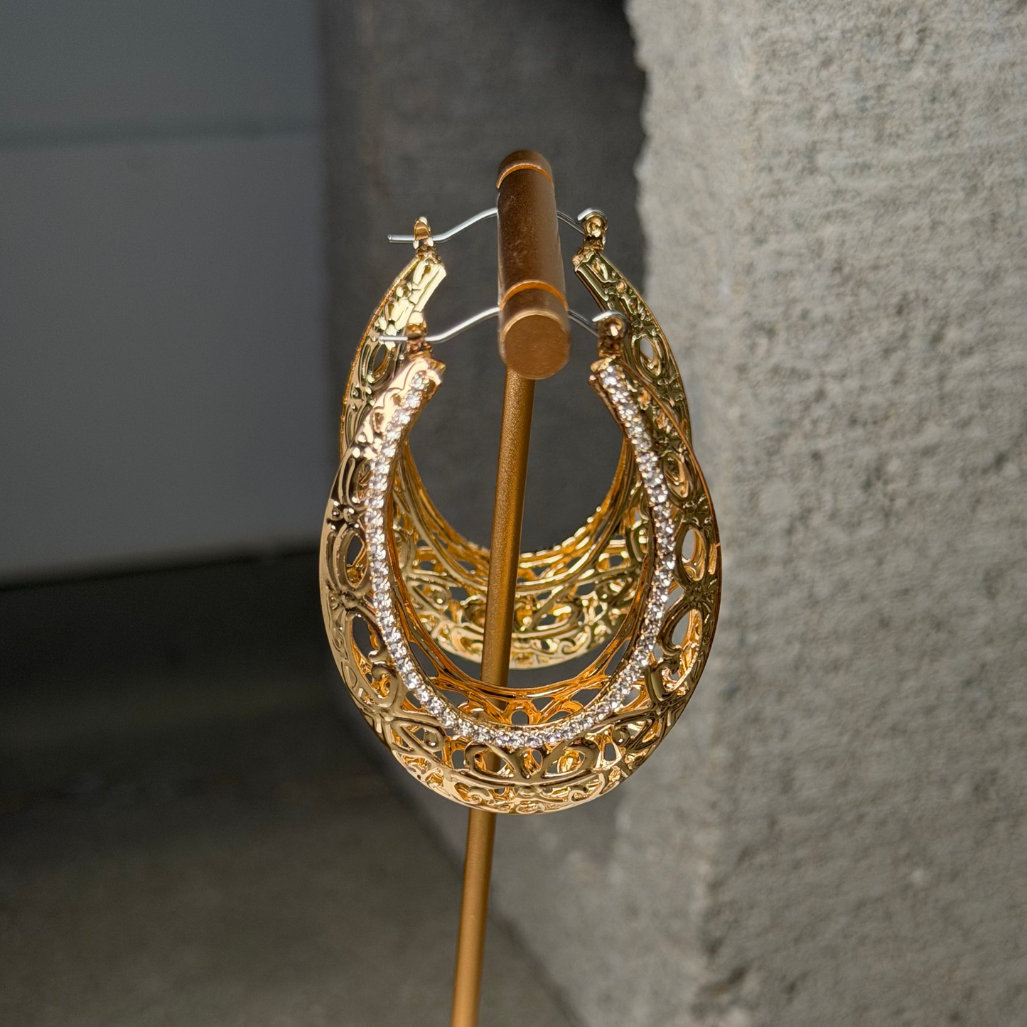 The Vintage Lace Hoops