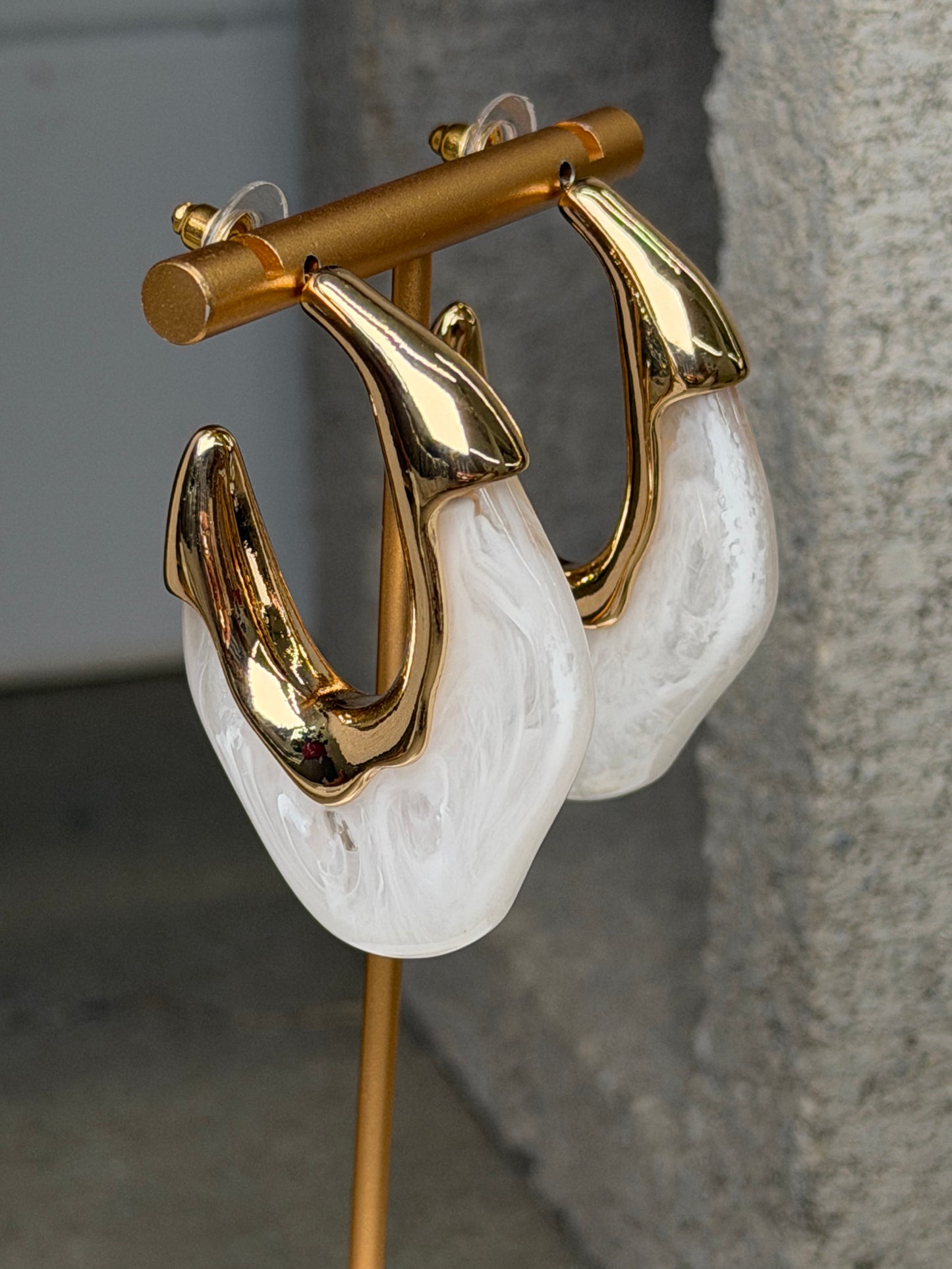 The Amara Angled Hoops