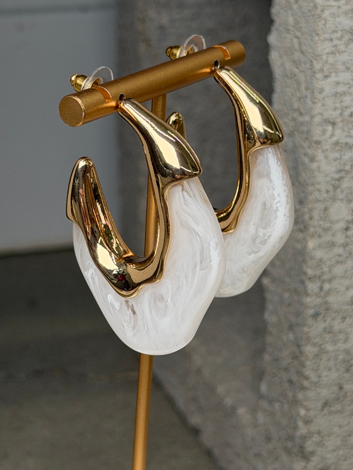 The Amara Angled Hoops
