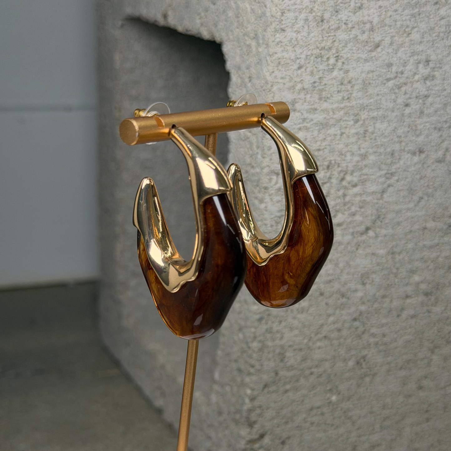 The Amara Angled Hoops