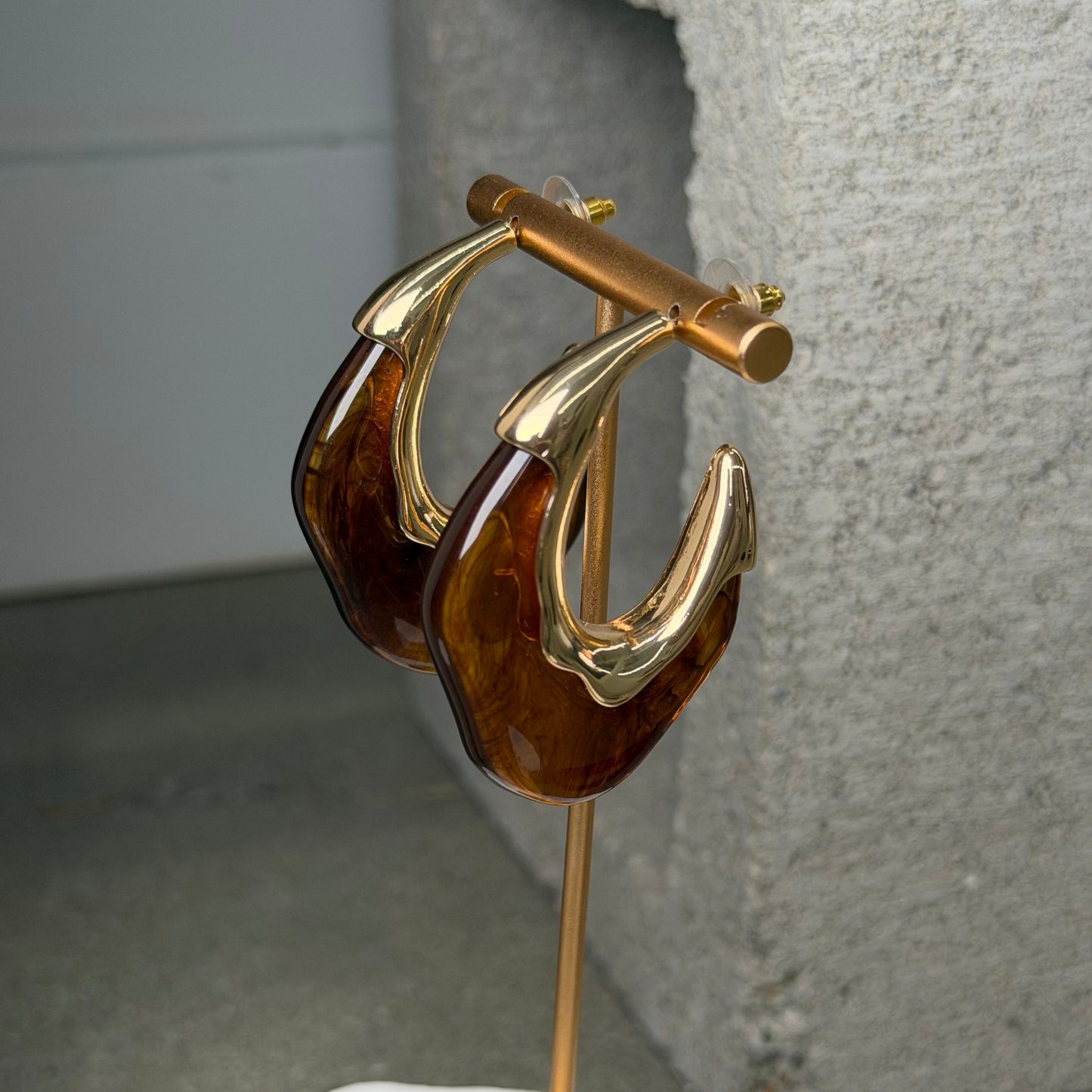 The Amara Angled Hoops