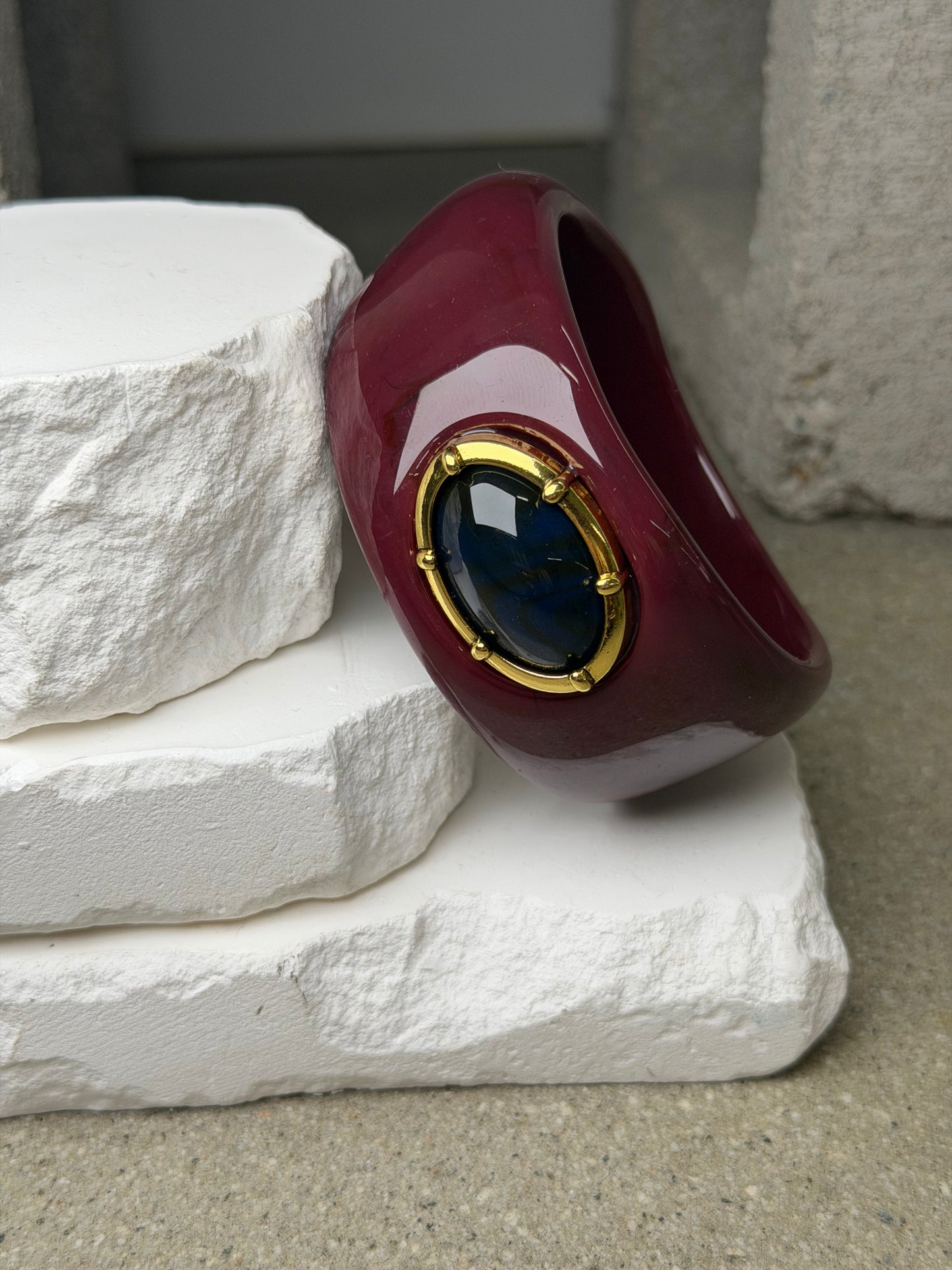 The Sculpted Stone Bangle 8 inch