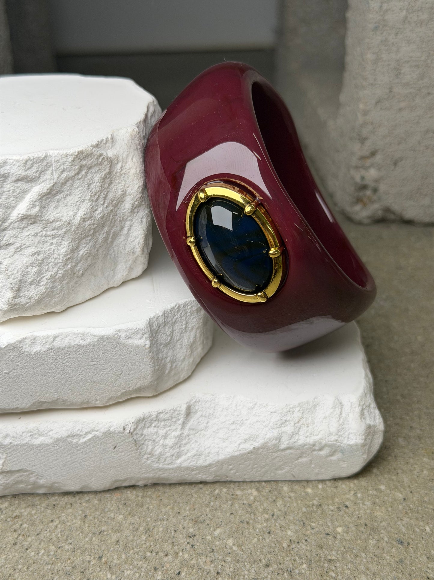 The Sculpted Stone Bangle 8 inch